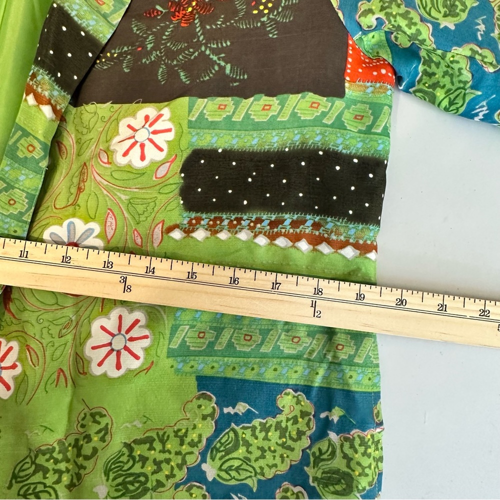 Vtg Silk Collection Harvé Bernard Floral Jacket Sz  10 Art To Wear 100% Silk - Picture 11 of 14